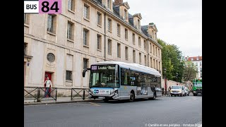 RATP Timelapse ligne 84 Panthéon Levallois Alsace [upl. by Marigold362]