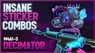 M4A1S Decimator BEST sticker Combos in CS2 [upl. by Novyar387]