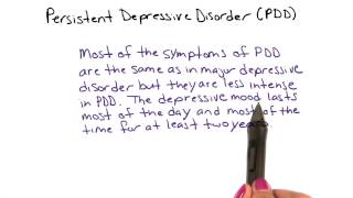 Persistent depressive disorder  Intro to Psychology [upl. by Aneela]