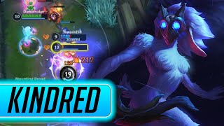 WILD RIFT KINDRED NEW BROKEN ADC JUNGLER FULL GAMEPLAY [upl. by Akere109]