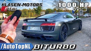 1000HP AUDI R8 V10 PLUS BiTurbo KLASEN Motors 347kmh REVIEW POV on Autobahn by AutoTopNL [upl. by Selegna789]