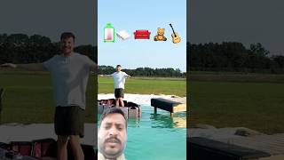 Will A Guitar Boat Hold My Weight  Mr beast shorts  Mr beast challenge shorts mrbeast challenge [upl. by Goerke]