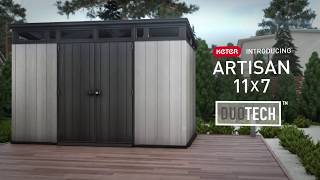 Keter Artisan 11x7 Duotech  Large storage building  Sheds [upl. by Gosser]