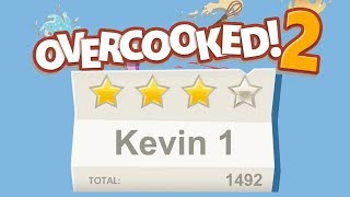 Overcooked 2 Kevin 1 4 stars 2 player Coop [upl. by Allianora]