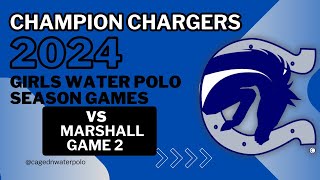 2024 Water Polo Season Champion Chargers vs Marshall [upl. by Mloc]