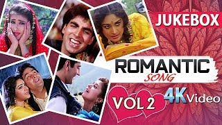 Bollywood Romantic Songs 4K Video Jukebox Vol  2 [upl. by Adalai]