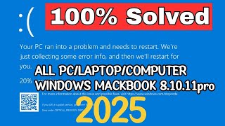 Your device ran into a problem and needs to restart  Windows 10118  Blue Screen Error 2025 [upl. by Jamey]