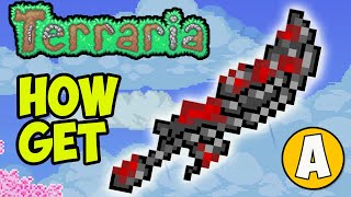 Terraria how to get BLOOD BUTCHERER EASY  Terraria 1449 Blood Butcherer [upl. by Enale]