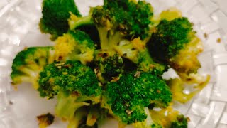 Diet and healthy recipe  roasted butter broccoli delicious food  instant recipe 15mins me taiyar [upl. by Irim]