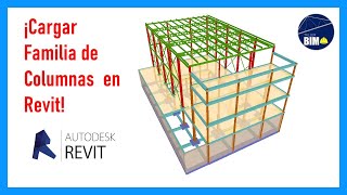 ✅✅🙌Cómo cargar familia de Columna Estructural en Revit [upl. by Stace]