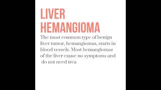 Liver Hemangioma  YoutubeShorts Shorts [upl. by Lambertson]