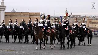 Cambio della Guardia Solenne in occasione della Festa del Tricolore [upl. by Isabella743]