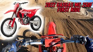 2022 GASGAS MC250F FIRST RIDE [upl. by Oberg]