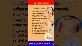 वात ज्वर के लक्षण।vaat jwar ke lakshan। symptoms of rheumatic feverrheumaticfever [upl. by Anivlem]