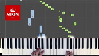 Sonatina in A minor  ABRSM Piano Grade 4 2019 amp 2020 A2  Synthesia live keys tutorial [upl. by Ydnagrub301]