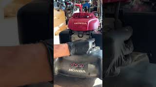 Slinger  mulching blade  Air Filter change honda izy mower [upl. by Yonatan948]