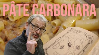 Sur les TRACES de lAUTHENTIQUE PÂTE CARBONARA [upl. by Clauddetta263]