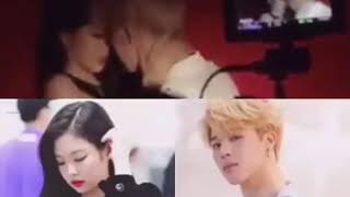 jimin and jennie in kiss [upl. by Odnalra]