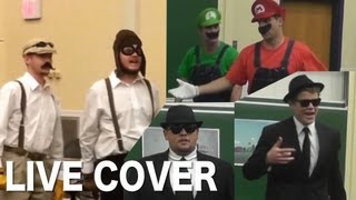 LIVE COVER 2 Mario Bros vs Wright Bros feat Blues Bros  Epic Rap Battle of History [upl. by Ailaham]