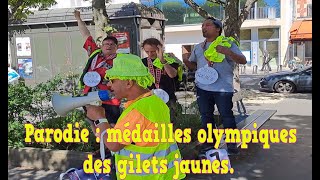 Médailles olympiques des gilets jaunes Parodie [upl. by Belldame]