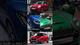 swift vs mini rameffect autonewsindia swift minicooper facts carnewsindia rsram tata [upl. by Enomaj]