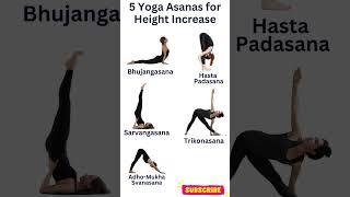 5 Yoga Asanas for Height Increase shorts viral yoga [upl. by Rheingold]