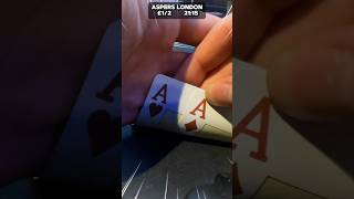 POCKET ACES at Aspers Casino LONDON shorts poker [upl. by Hefter]