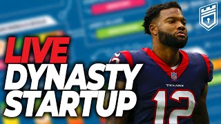 LIVE Dynasty StartUp Draft With ROOKIES  Dynasty Fantasy Football 2024 [upl. by Itch]