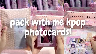 ✨🍡 packing kpop photocards 29 asmr tiktok compilation  minsbymon [upl. by Arinay65]