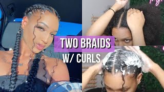 Goddess Dutch Braid Tutorial AKA Two Braids w Curls [upl. by Richela373]