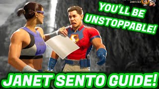 How To EASILY Control Janet Cages Sento Stance  Mortal Kombat 1 Janet Gameplay Breakdown Guide [upl. by Ahsinahs]