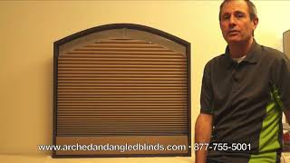 Arch Blind Motorized Explained  Remote Control Motorized Arched Shade  Arched Window Treatment [upl. by Ardnohsal]