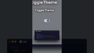 Toggle Theme Day amp Night  shorts shotsvideo cssgridlayout animationstyle buttonanimation [upl. by Quinton]