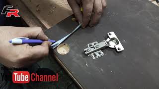 L W  बिहारी कब्जा कैसे लगते है hydraulic Hinges 0 Crank 110°Degree Step By Step Installation [upl. by Esma368]