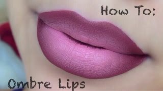 HOW TO  Ombre Lips Drugstore Products [upl. by Maximilian]