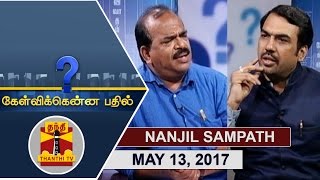 13052017 Kelvikkenna Bathil  Exclusive Interview with Nanjil Sampath  Thanthi TV [upl. by Hollinger]