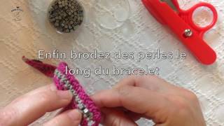 Créez un bracelet au crochet  les tutos Bobine amp Pelote [upl. by Annavahs120]