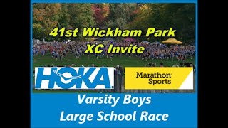 2024 Wickham Park XC Invite Boys Large Varsity Race [upl. by Killion]