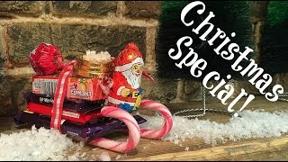 Christmas Crafts Easy Chocolate Sleigh Treat DIY as seen on Elynns Place [upl. by Ayahsal116]