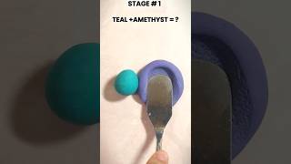 Teal  Amethyst   guessthecolors relaxing satisfying asmr colormixing [upl. by Narruc]