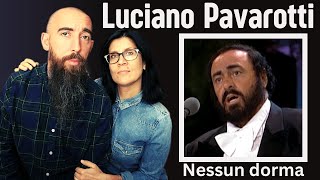 Luciano Pavarotti  Nessun dorma REACTION with my wife [upl. by Bocyaj]