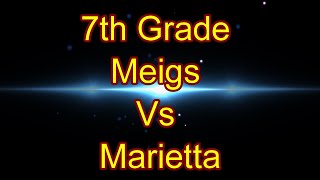 7th Grade Meigs Vs Marietta Scrimmage [upl. by Aicirtap]