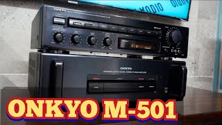 EQUIPO DE AUDIO ONKYO M501 Y P301  VENDIDO [upl. by Sualohcin]