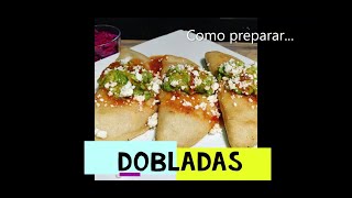 DOBLADAS Guatemaltecas  Como preparar Dobladas  Receta de Dobladas  de Pollo Papa y Champiñones [upl. by Derron]