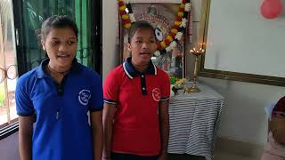 Tribal Song Singing By 9th Class Girls Students HMs Review Meeting viralvideo tribalsong viral [upl. by Sylirama]