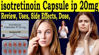 Isotretinoin Capsules ip 20 mg Review Isotane capsule 20 mg  Uses Side Effects Dose Pregnancy [upl. by Angelico]