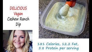 Easy Vegan Cashew Ranch Dip Recipe [upl. by Odericus53]