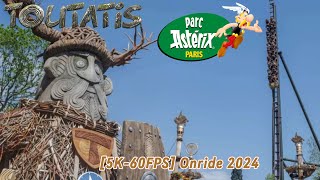 5K60FPS  Toutatis Onride First Raw  Parc Astérix [upl. by Tami]