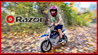 Razor MX350 Review  Kids Electric Dirt Bike [upl. by Hisbe]