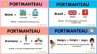 35 Great Examples of Portmanteau You Should Immediately Add to Your Dictionary  Portmanteau Words [upl. by Qirat]